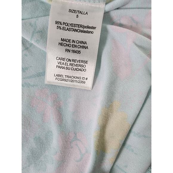 NWOT Young ❤️ Hearts Toddler Girl Tropical Romper 5 - Picture 3 of 4